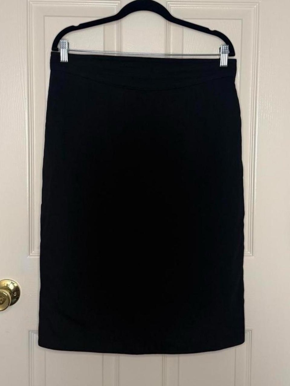 Vintage Escada by Margaretha Ley black wool pencil skirt 12 - tailored luxury